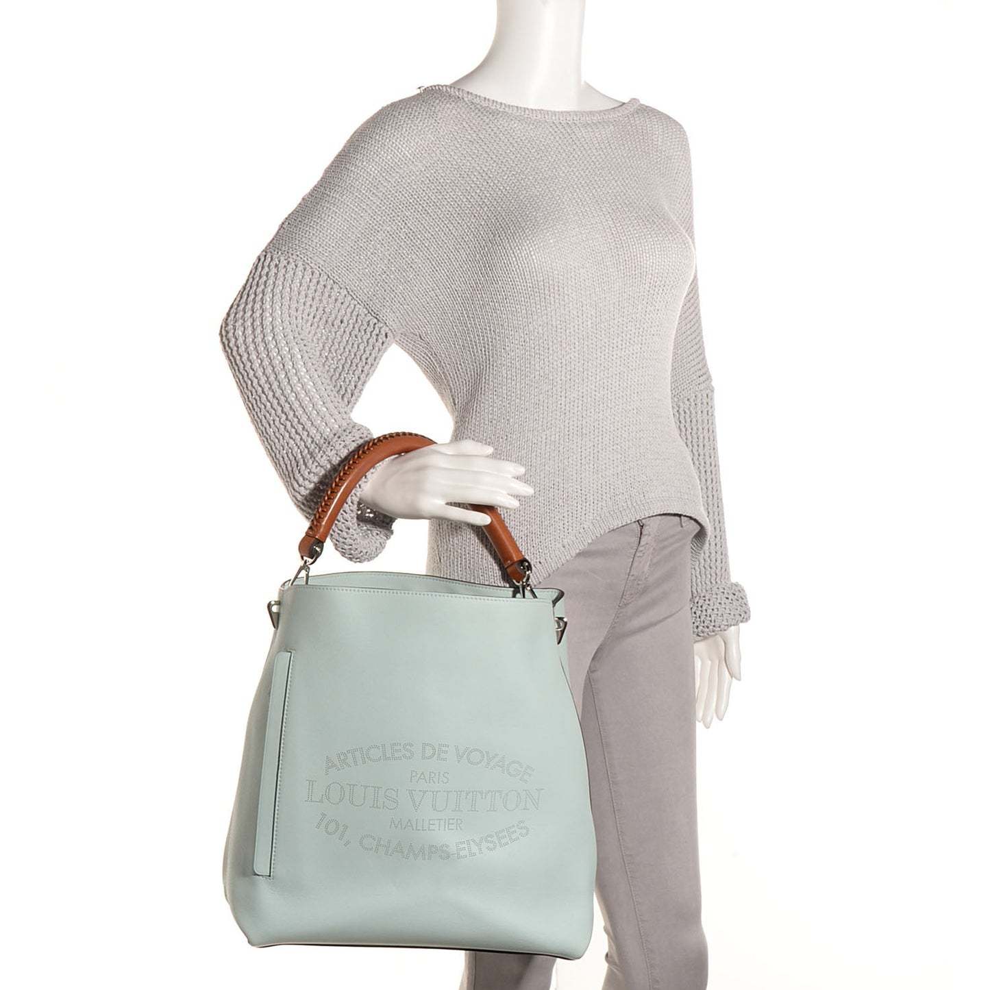 Veau Soie Calfskin Parnassea Bagatelle Hobo Azur