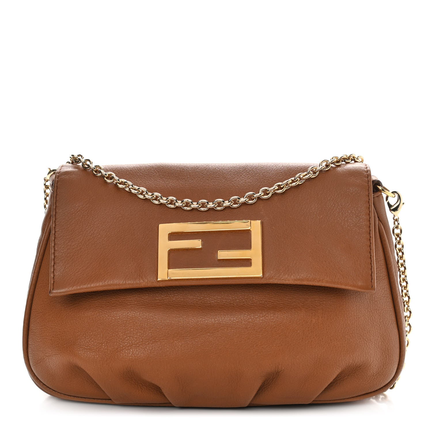 Fendi Vitello Flamingo Fendista Pouchette Crossbody Orzo 1 of 11