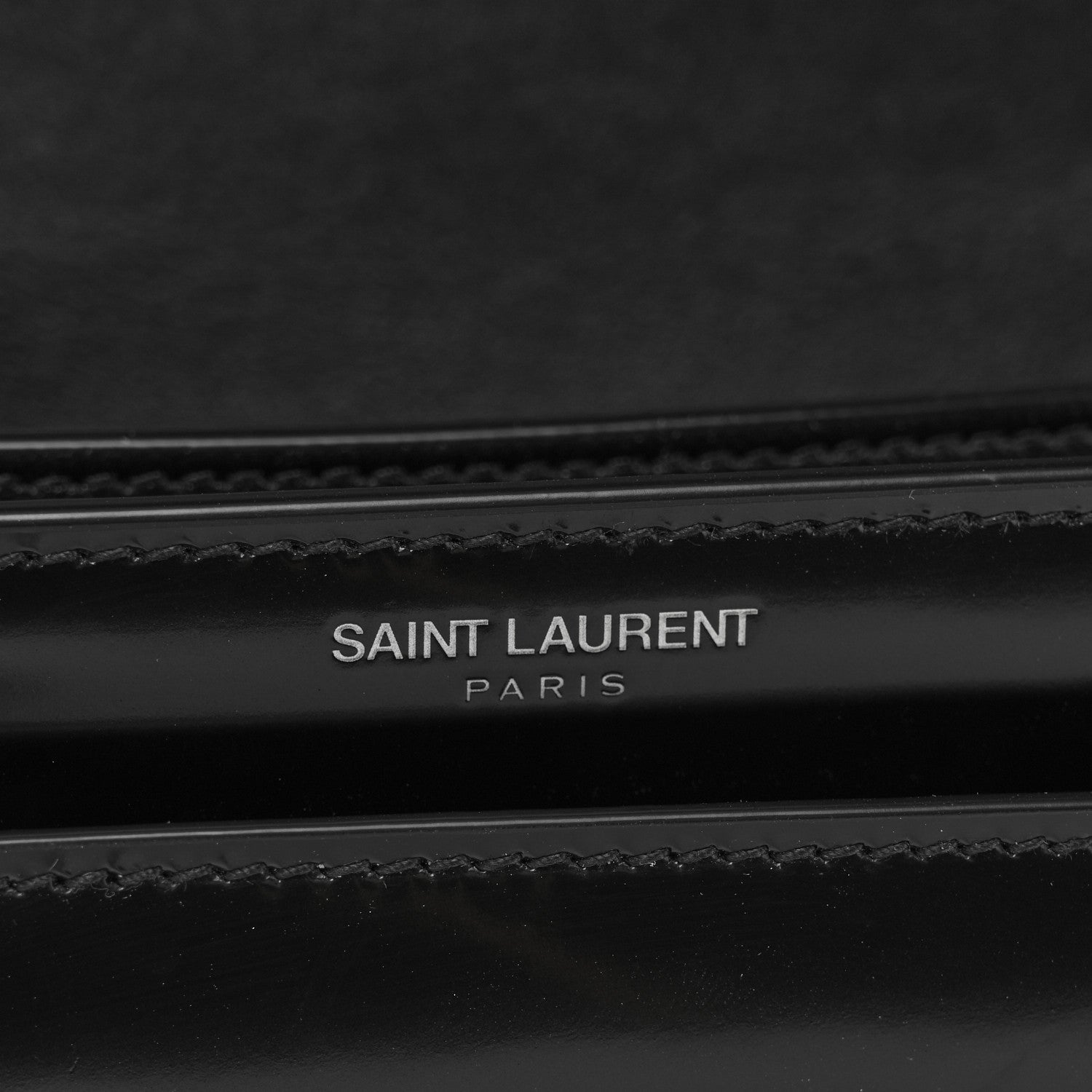 Saint Laurent Glazed Calfskin Medium Monogram Sunset Black 7 of 11