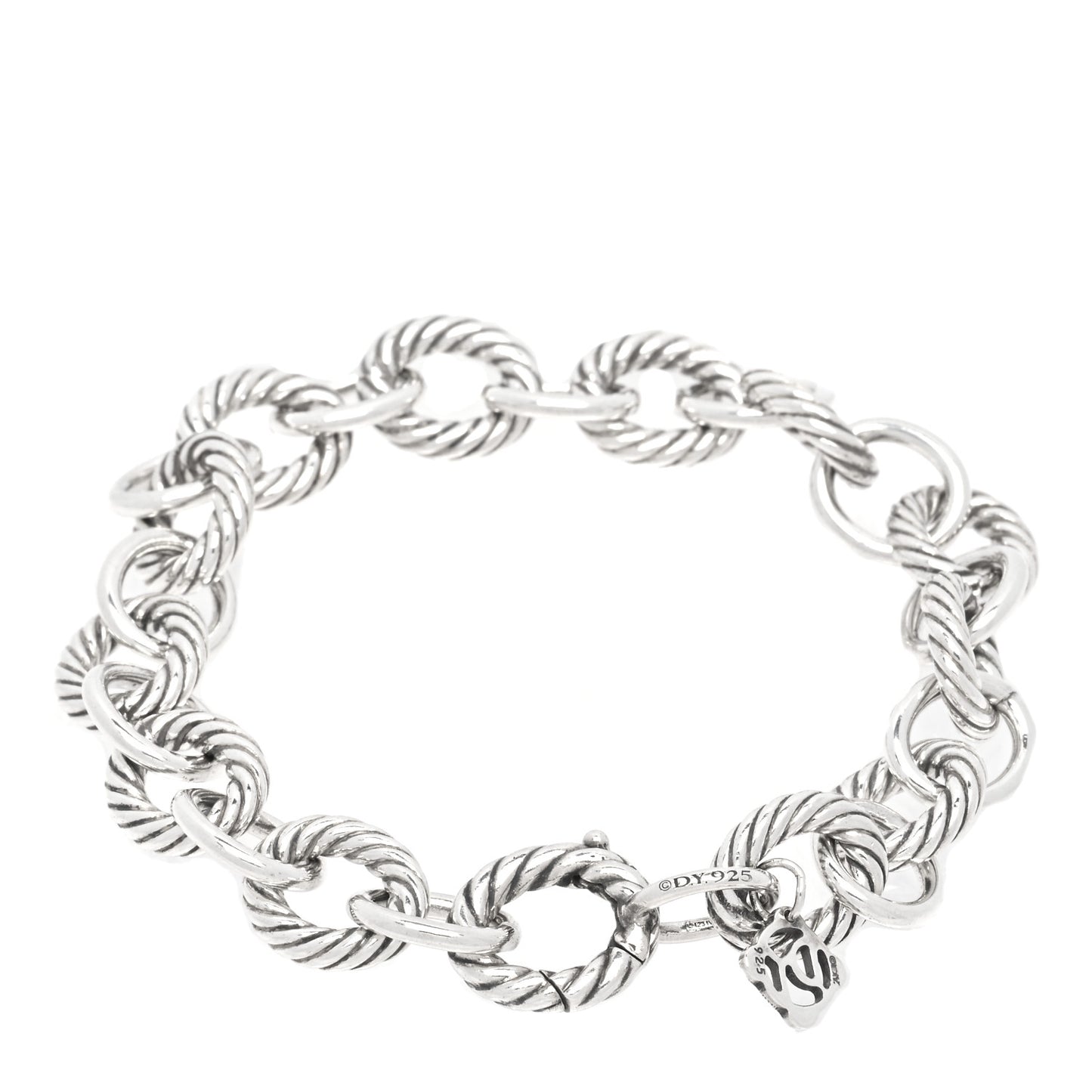Sterling Silver 10mm Medium Oval Link Bracelet