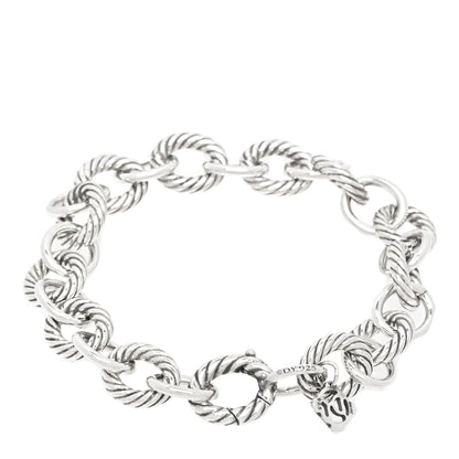 David Yurman Sterling Silver 10mm Medium Oval Link Bracelet 2 of 3