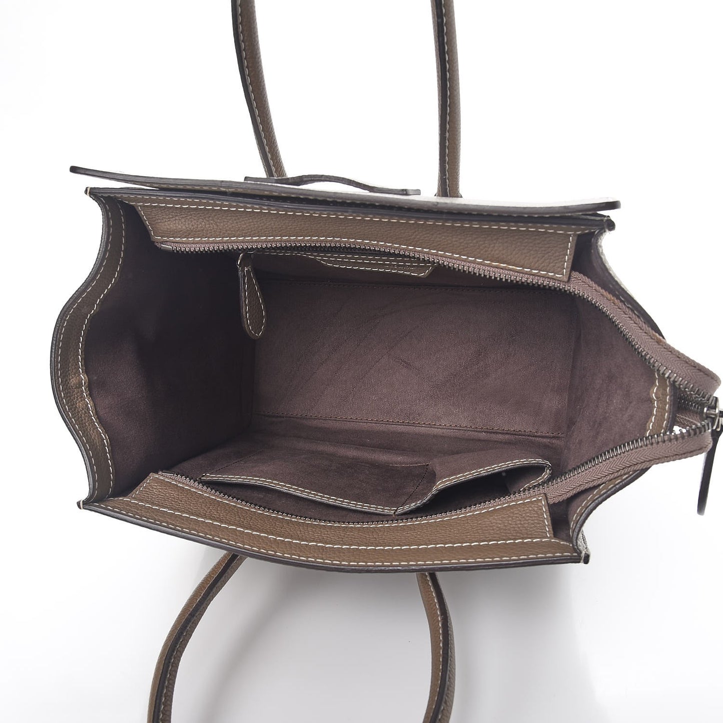 Drummed Calfskin Micro Luggage Souris