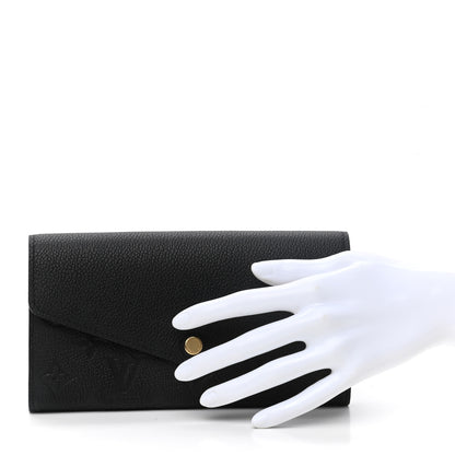 Louis Vuitton Empreinte Sarah Wallet NM Black 2 of 7