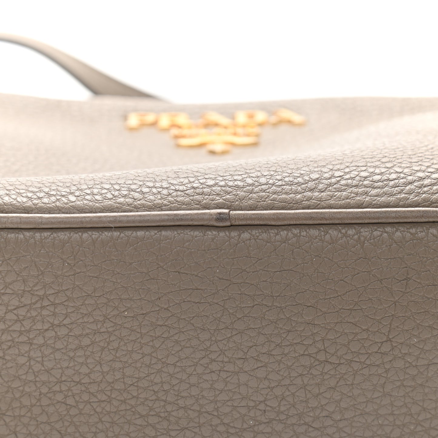 Vitello Daino Medium Double Zip Shoulder Bag Argilla