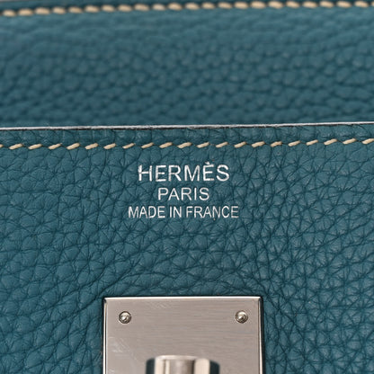 Hermes Togo Birkin 35 Blue Jean 6 of 12
