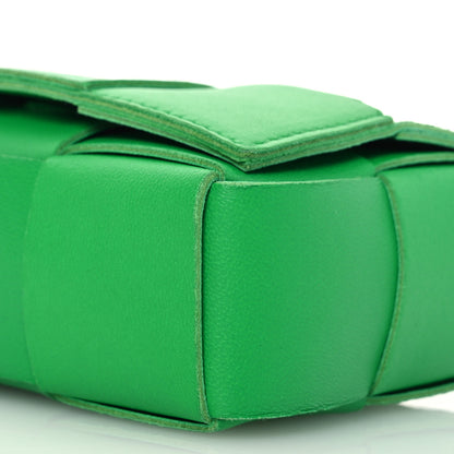 Bottega Veneta Lambskin Maxi Intreccio Candy Cassette Crossbody Bag Green 9 of 12