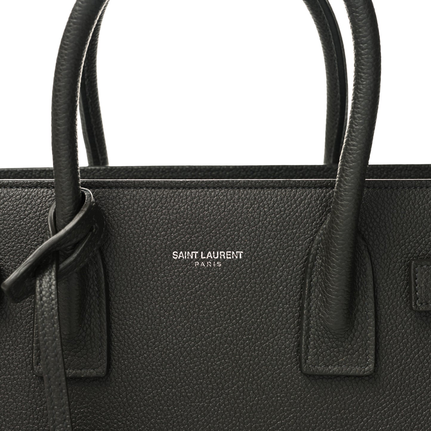 Grained Calfskin Baby Sac De Jour Coal