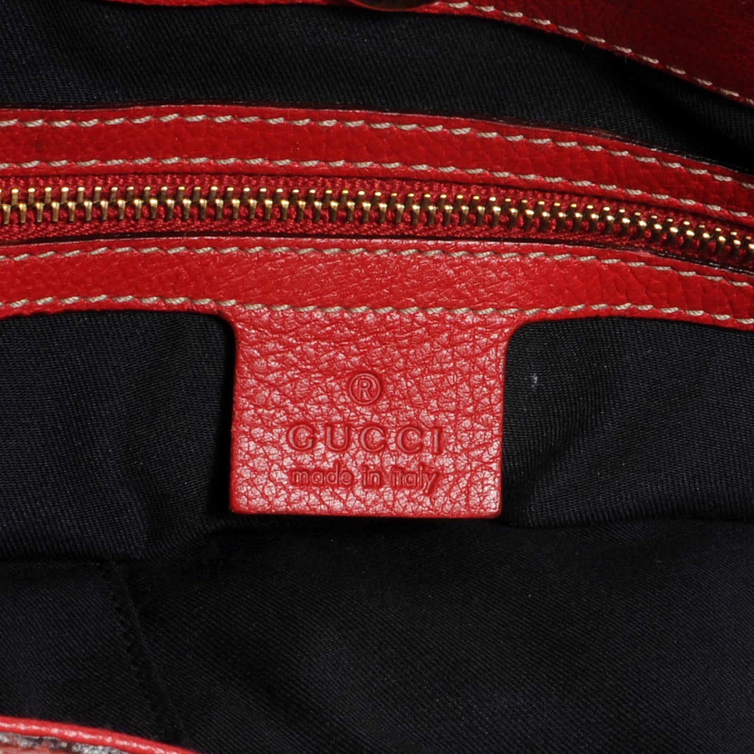 Gucci Leather Capri Shoulder Bag Red 7 of 8
