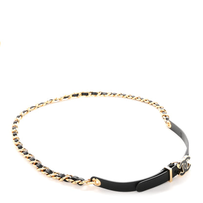Chanel Calfskin Resin CC Chain Belt 90 36 Black 1 of 4
