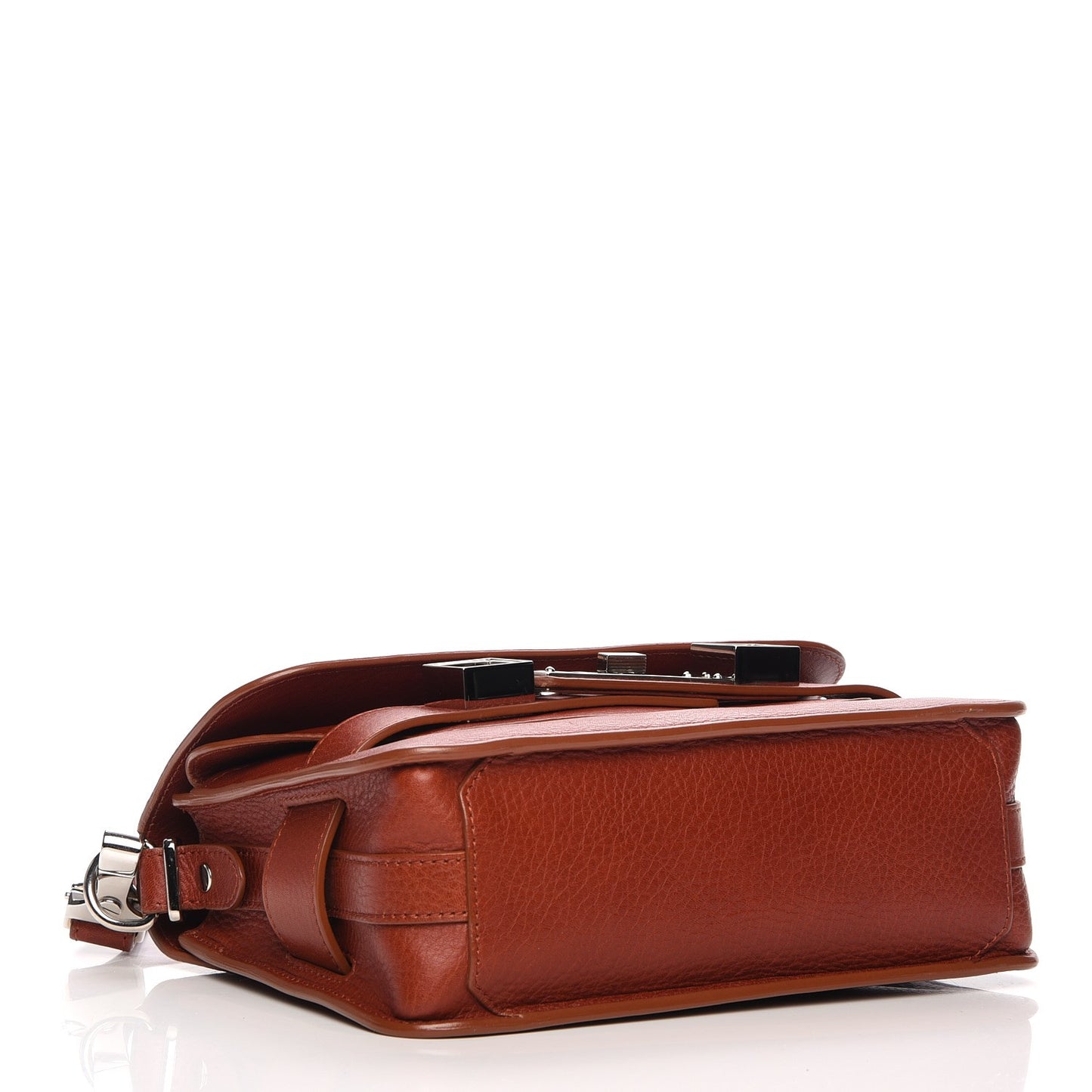 Calfskin Mini PS11 Classic Shoulder Bag Saddle