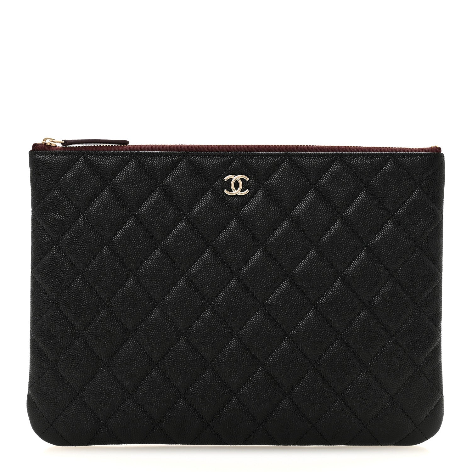 Chanel Caviar Quilted Medium Cosmetic Case Black 1 of 7