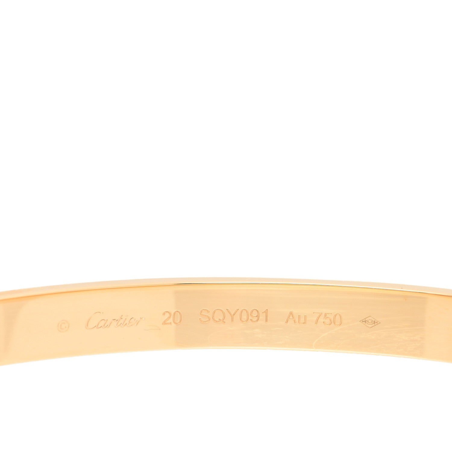 Cartier 18K Yellow Gold LOVE Bracelet 20 3 of 5