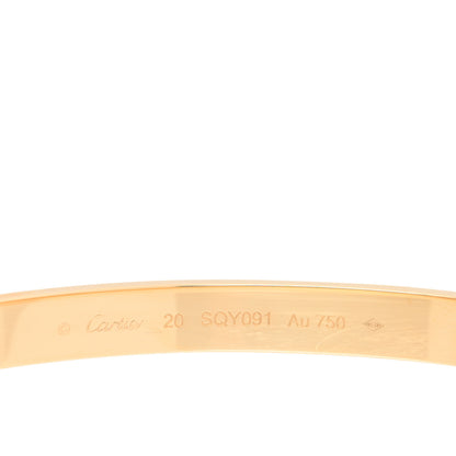 Cartier 18K Yellow Gold LOVE Bracelet 20 3 of 5