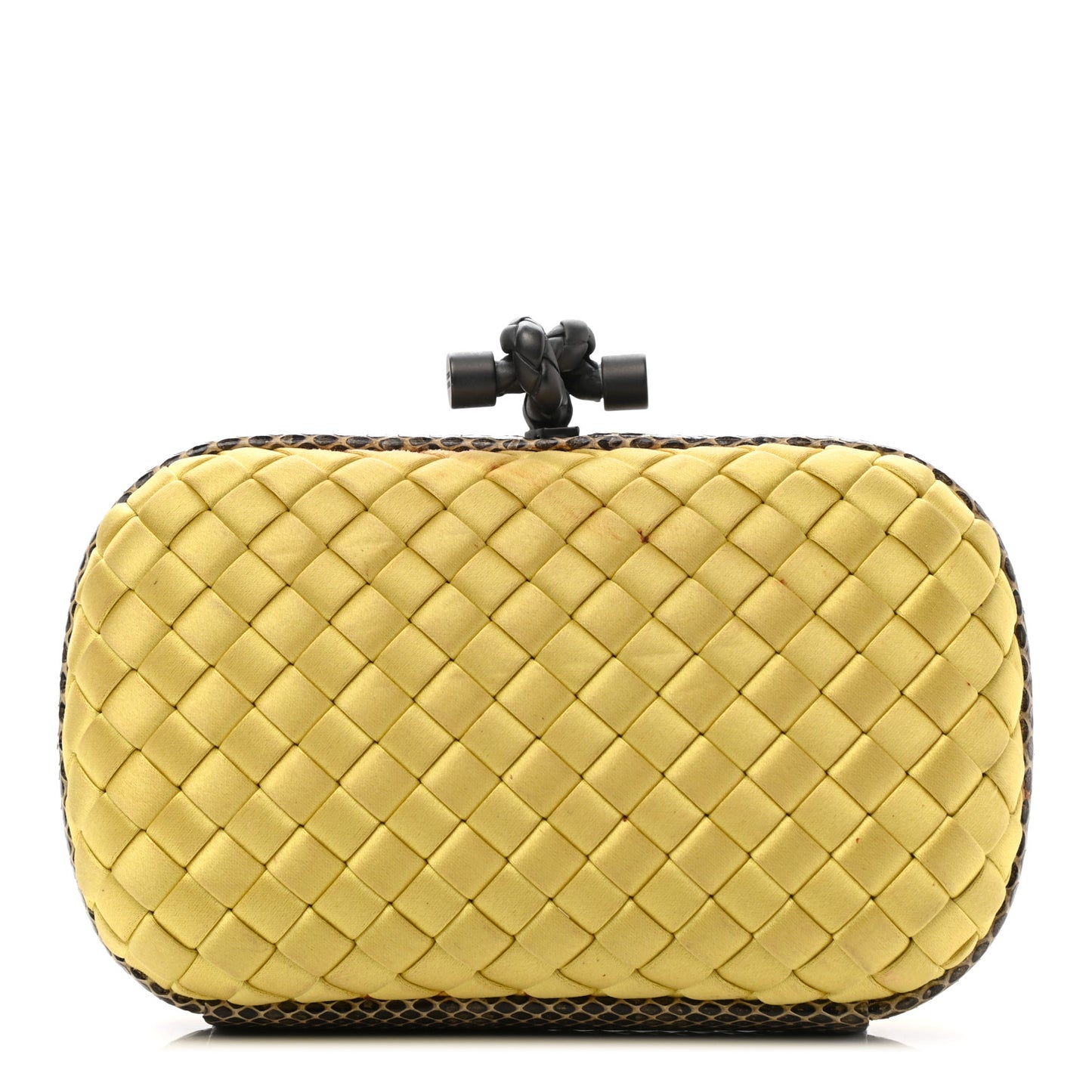 Satin Intreccio Impero Ayers Knot Clutch Duchesse