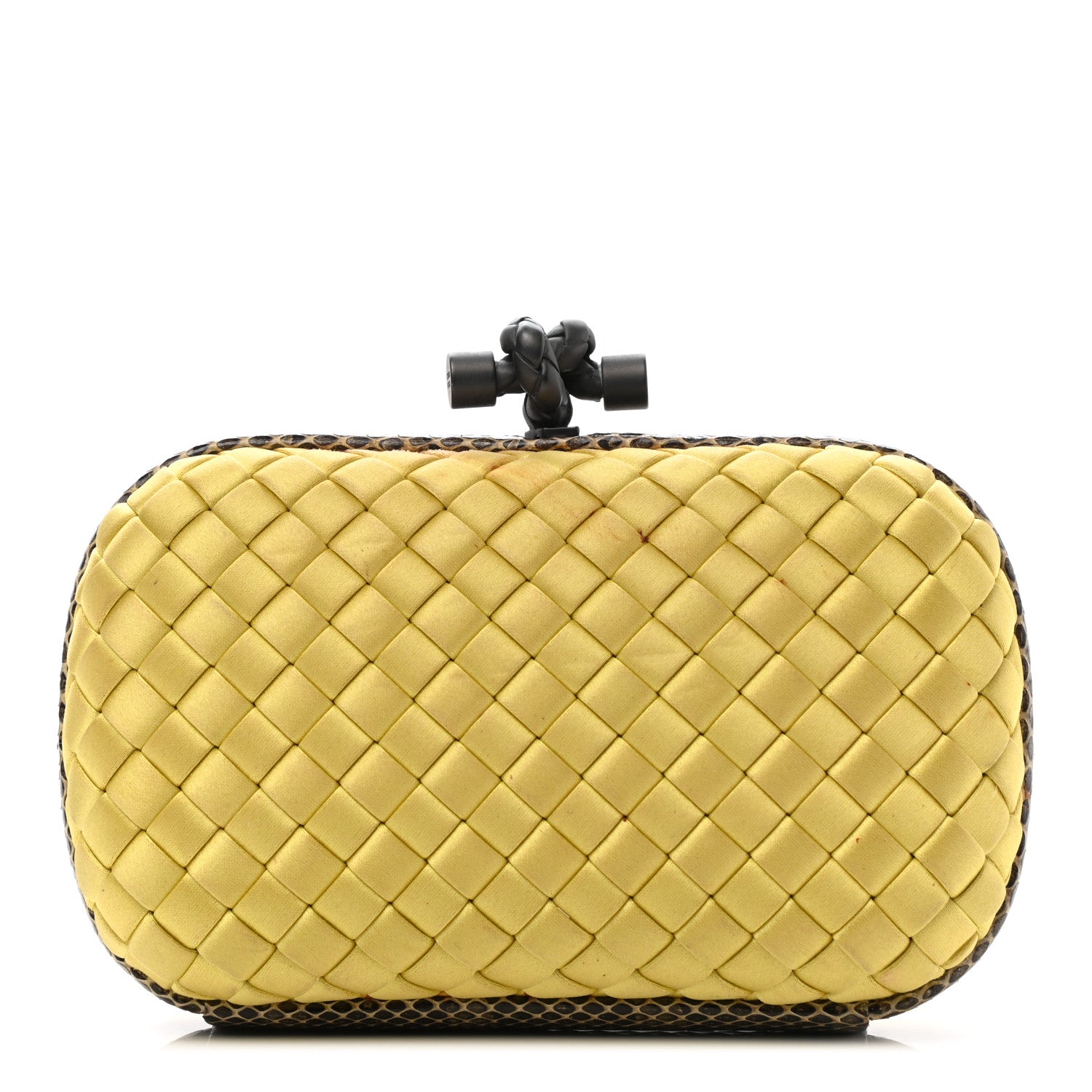Bottega Veneta Satin Intreccio Impero Ayers Knot Clutch Duchesse 1 of 8