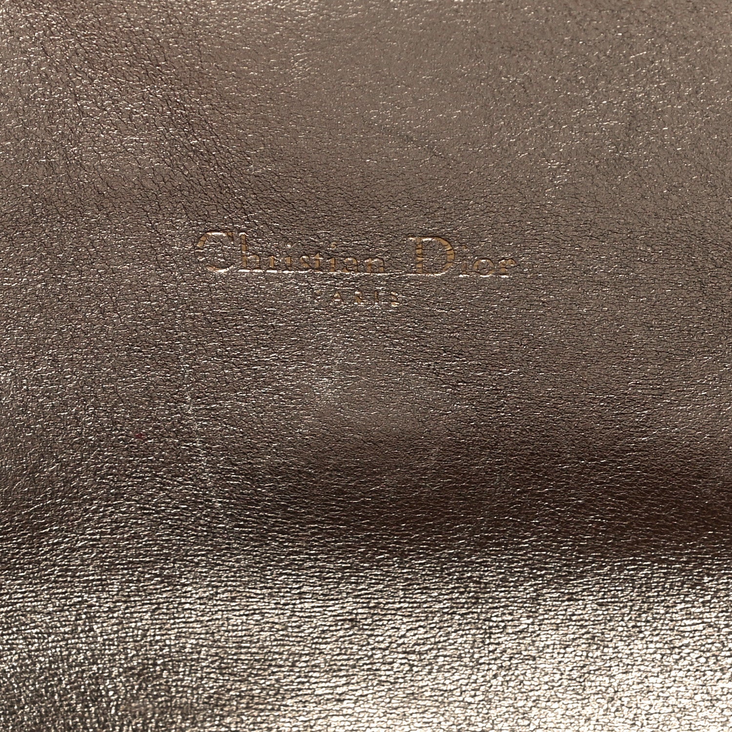 Christian Dior Metallic Lambskin Cannage Miss Dior Promenade Pouch Gold 6 of 12
