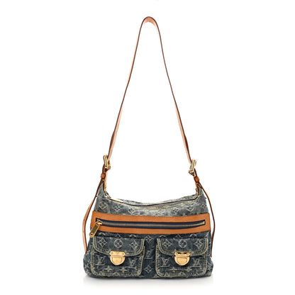Louis Vuitton Monogram Denim Baggy PM Blue 1 of 12
