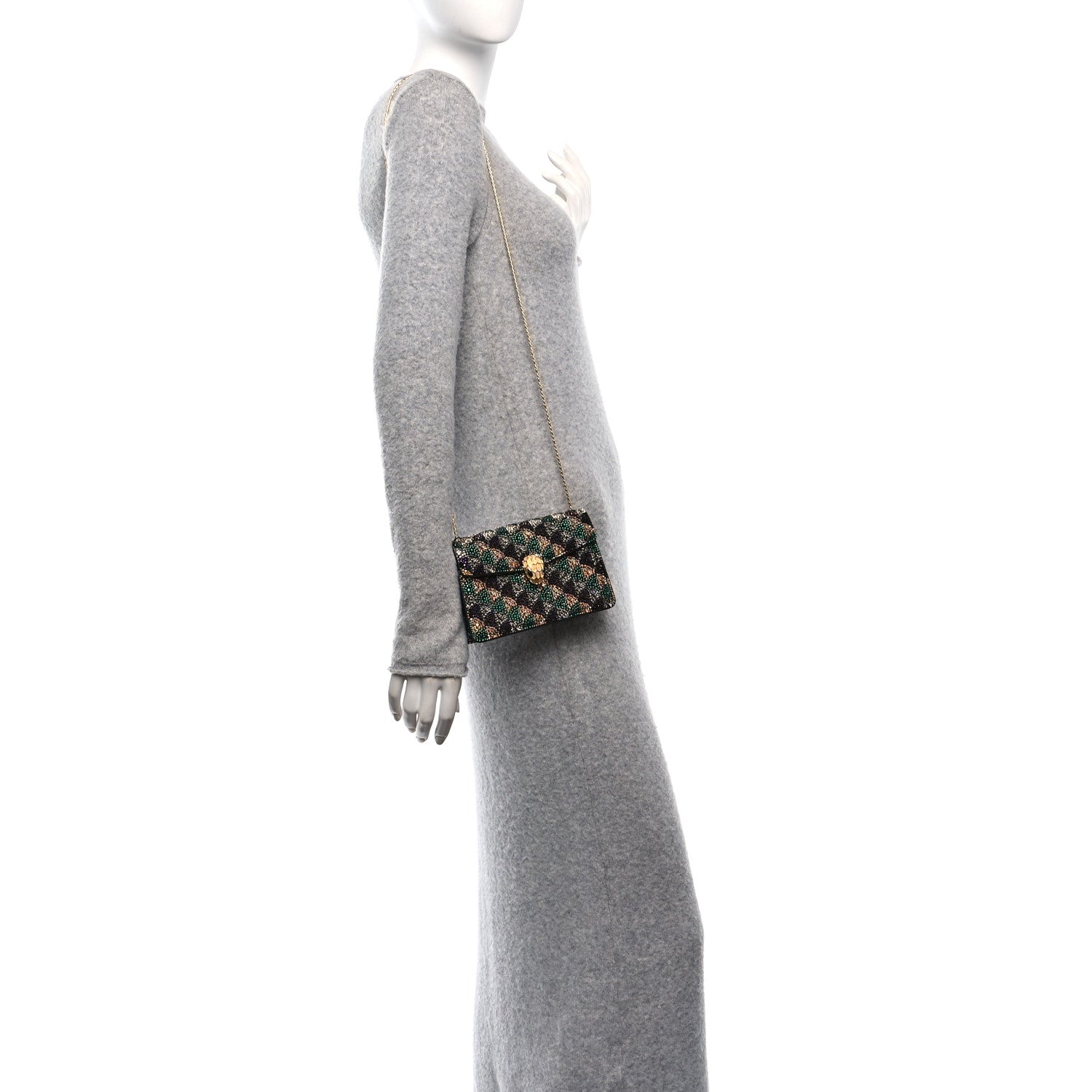 Bulgari Calla Crystal Serpenti Forever Mini Crossbody Bag Multicolor 2 of 11