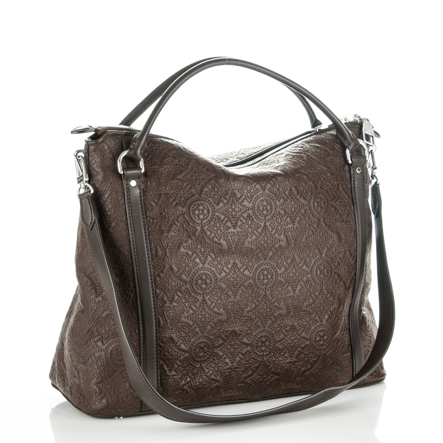 Monogram Lambskin Antheia IXIA MM Chocolate