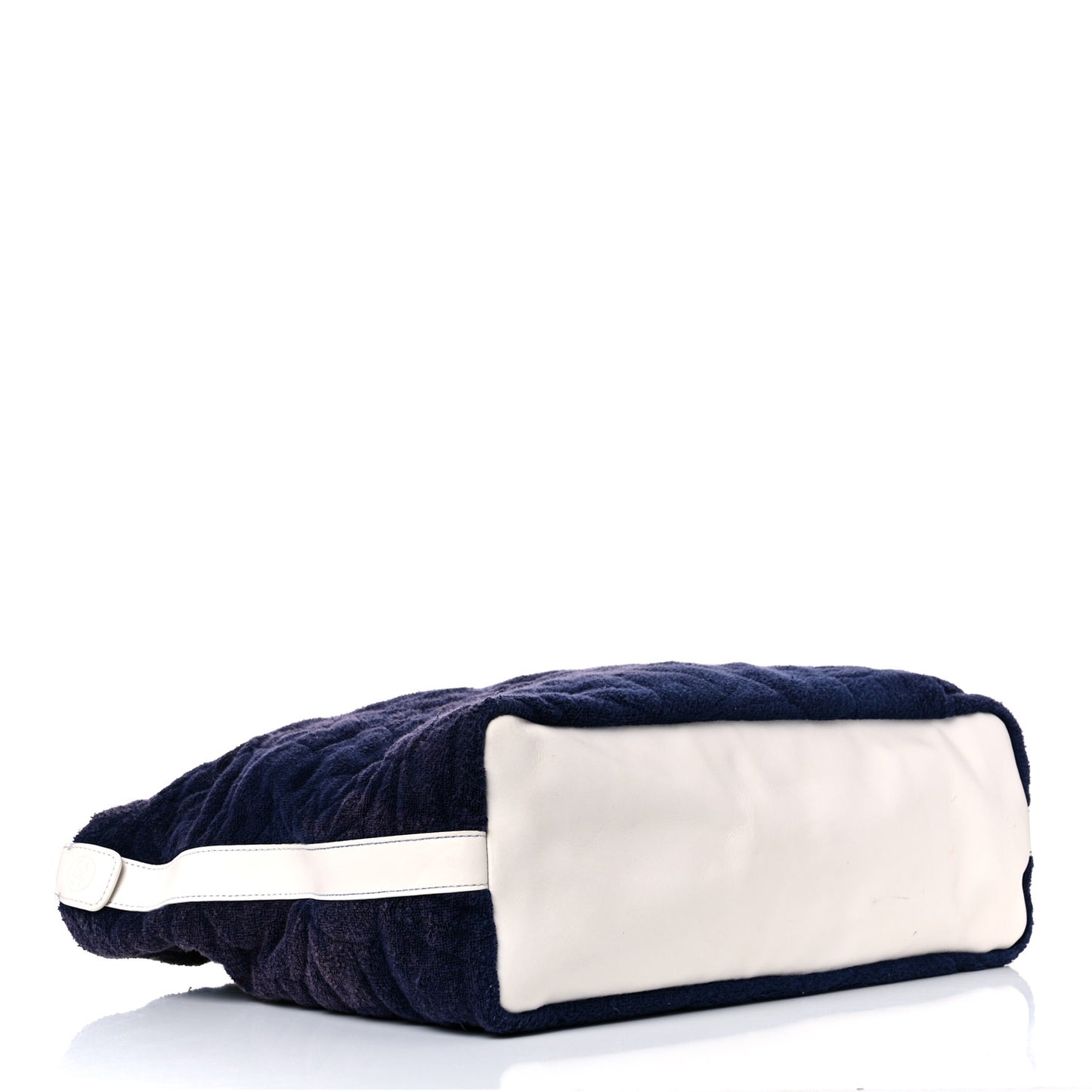 Terry Cotton CC Beach Tote Navy White