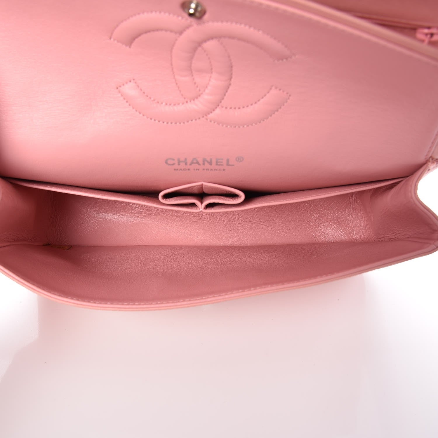 Chanel Lambskin Quilted Medium Double Flap Light Pink 5 of 8