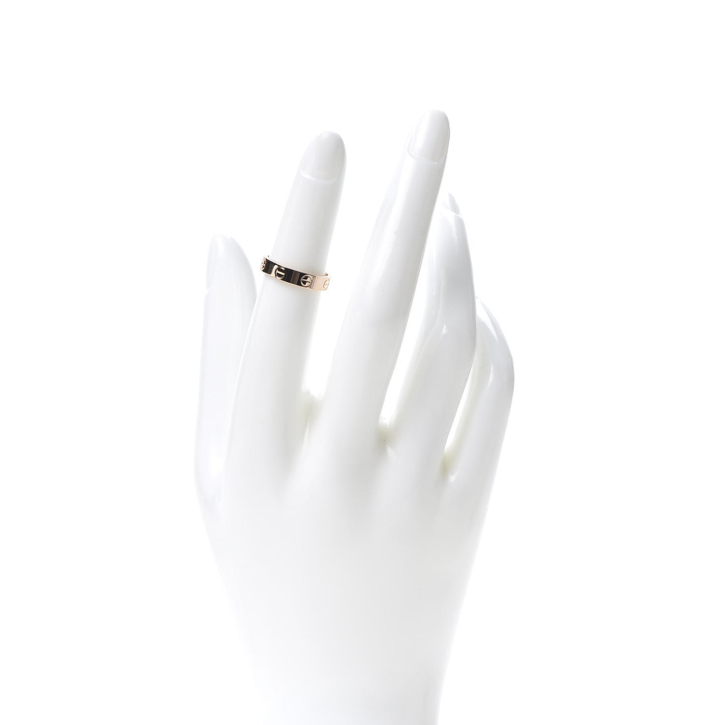 18K Pink Gold 3.5mm LOVE Wedding Band Ring 48 4.5