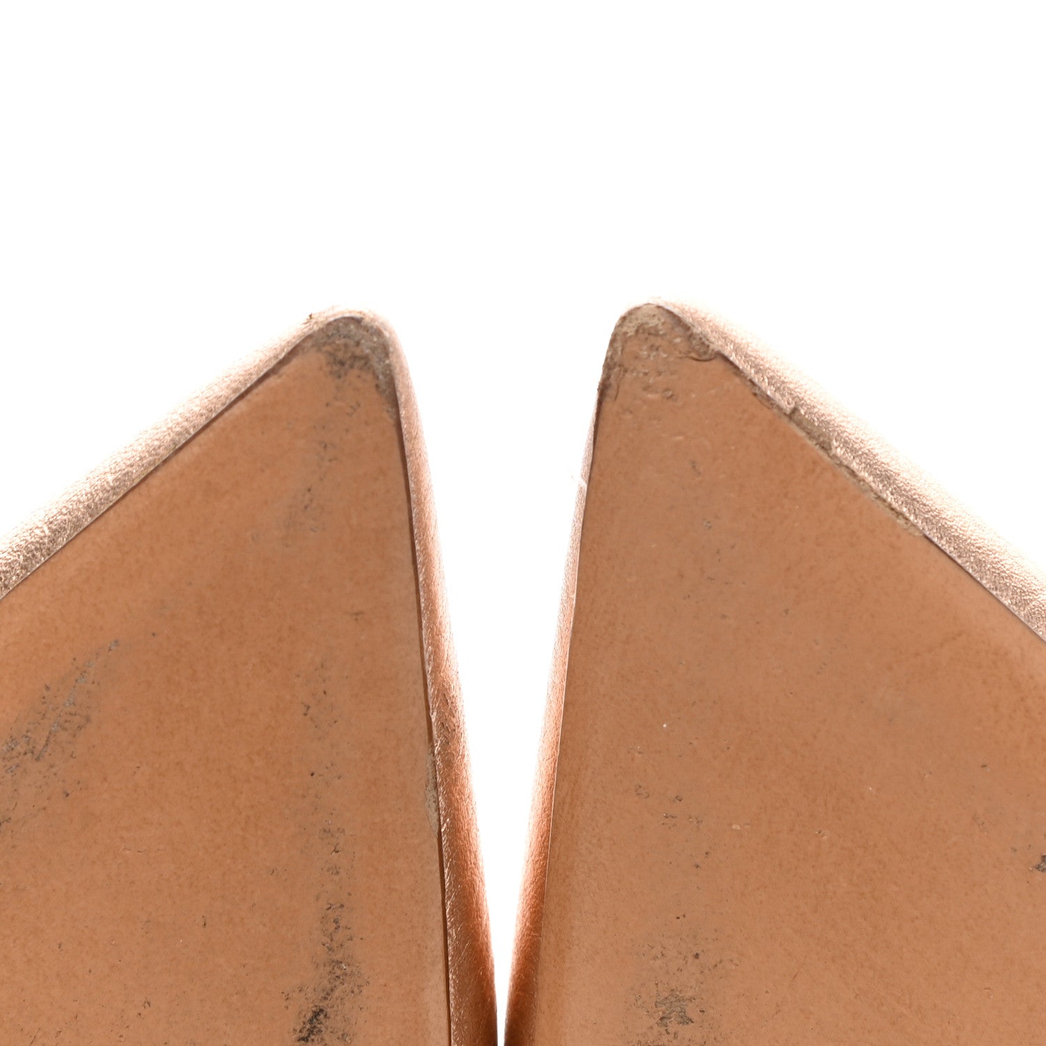 Valentino Garavani Metallic Pebbled Calfskin Rockstud Ankle Strap 100mm Pumps 36.5 Rame 10 of 12