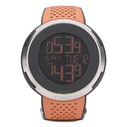 Gucci Stainless Steel Rubber 49mm Digital I-Gucci Sport Watch Black 1 of 7