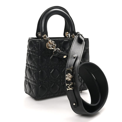 Christian Dior Lambskin Cannage Small My ABCDior Lady Dior Black 3 of 11