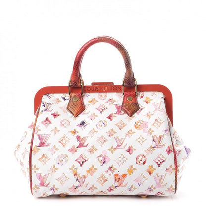 Louis Vuitton Watercolor Aquarelle Frame Speedy White 1 of 8