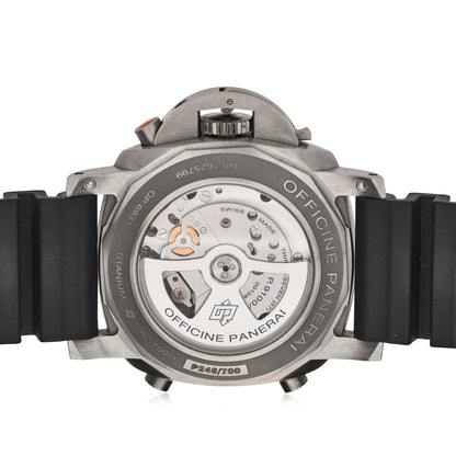 Panerai Titanium Rubber 47mm Luminor 1950 Flyback Automatic Watch Black PAM00526 4 of 5