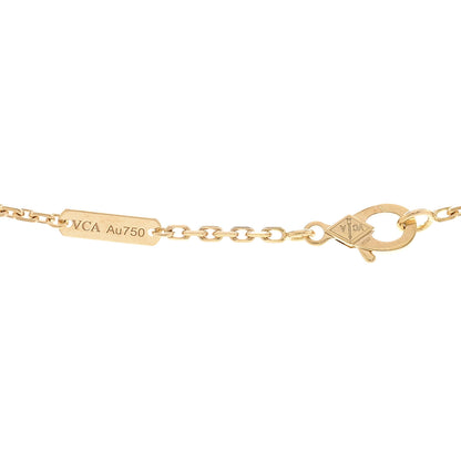 Van Cleef & Arpels 18K Yellow Gold Carnelian Magic Alhambra Long Necklace 4 of 6