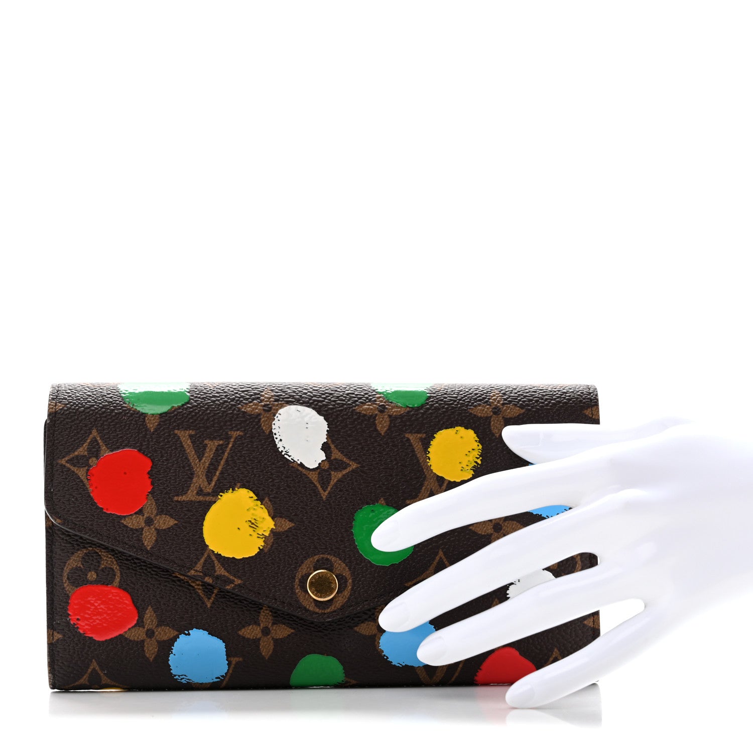 Louis Vuitton X YK Monogram Sarah Wallet 2 of 7