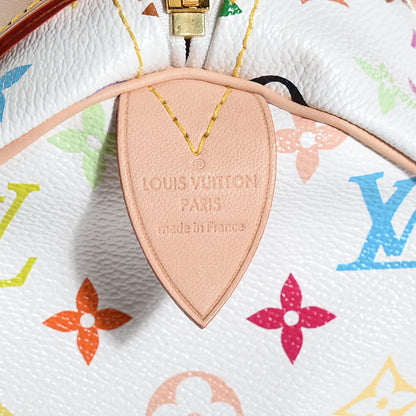 Louis Vuitton Monogram Multicolor Speedy 30 White 6 of 7