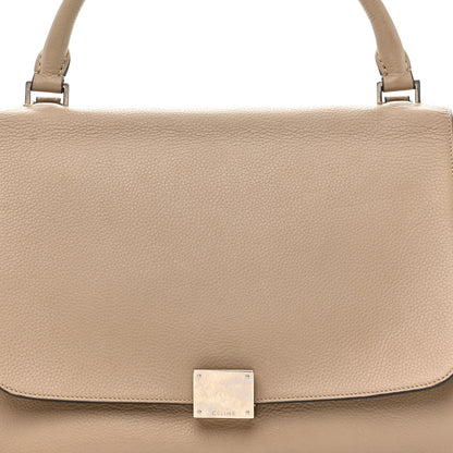 Celine Drummed Calfskin Suede Medium Trapeze Dune 7 of 11