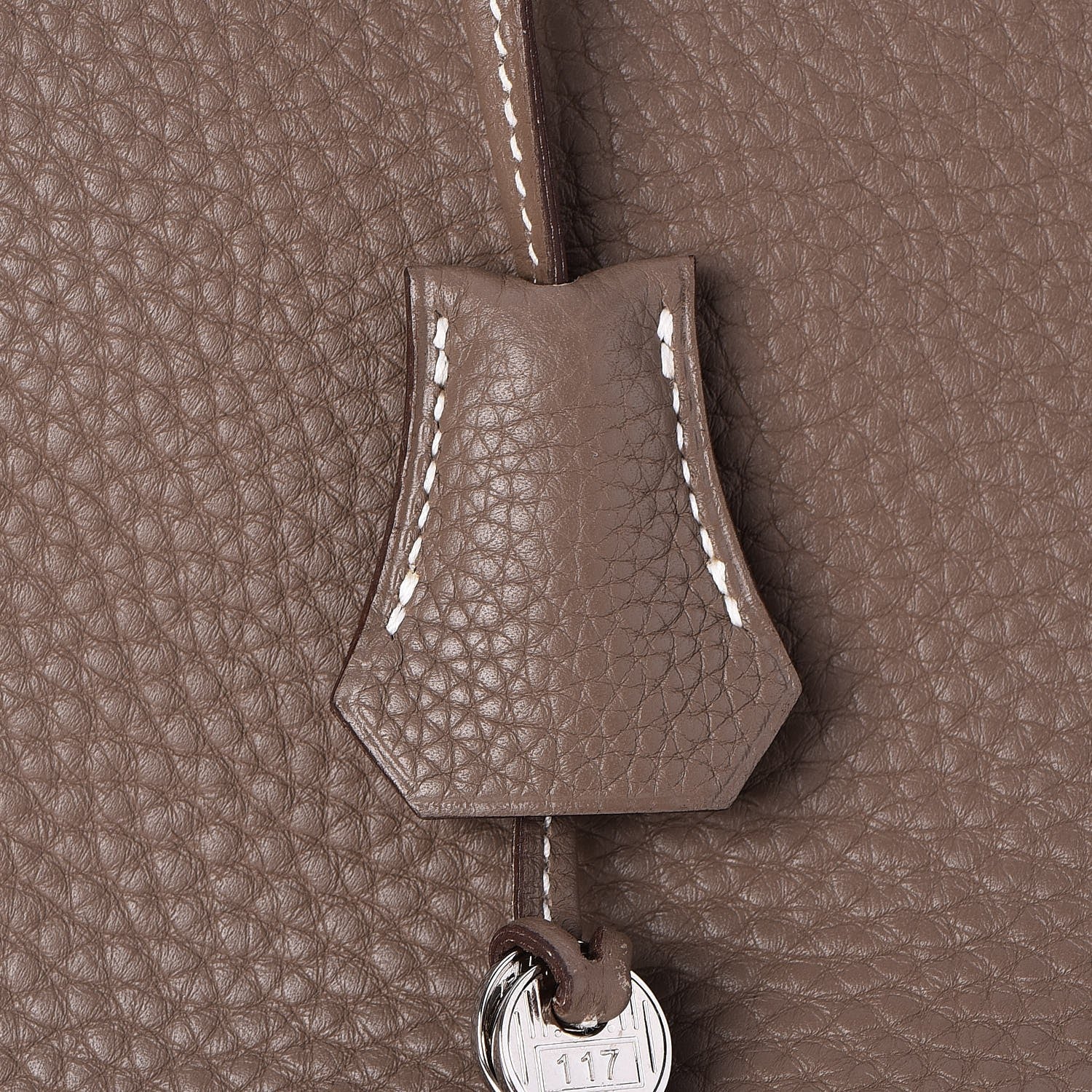 Hermes Taurillon Clemence Birkin 35 Etoupe 8 of 32