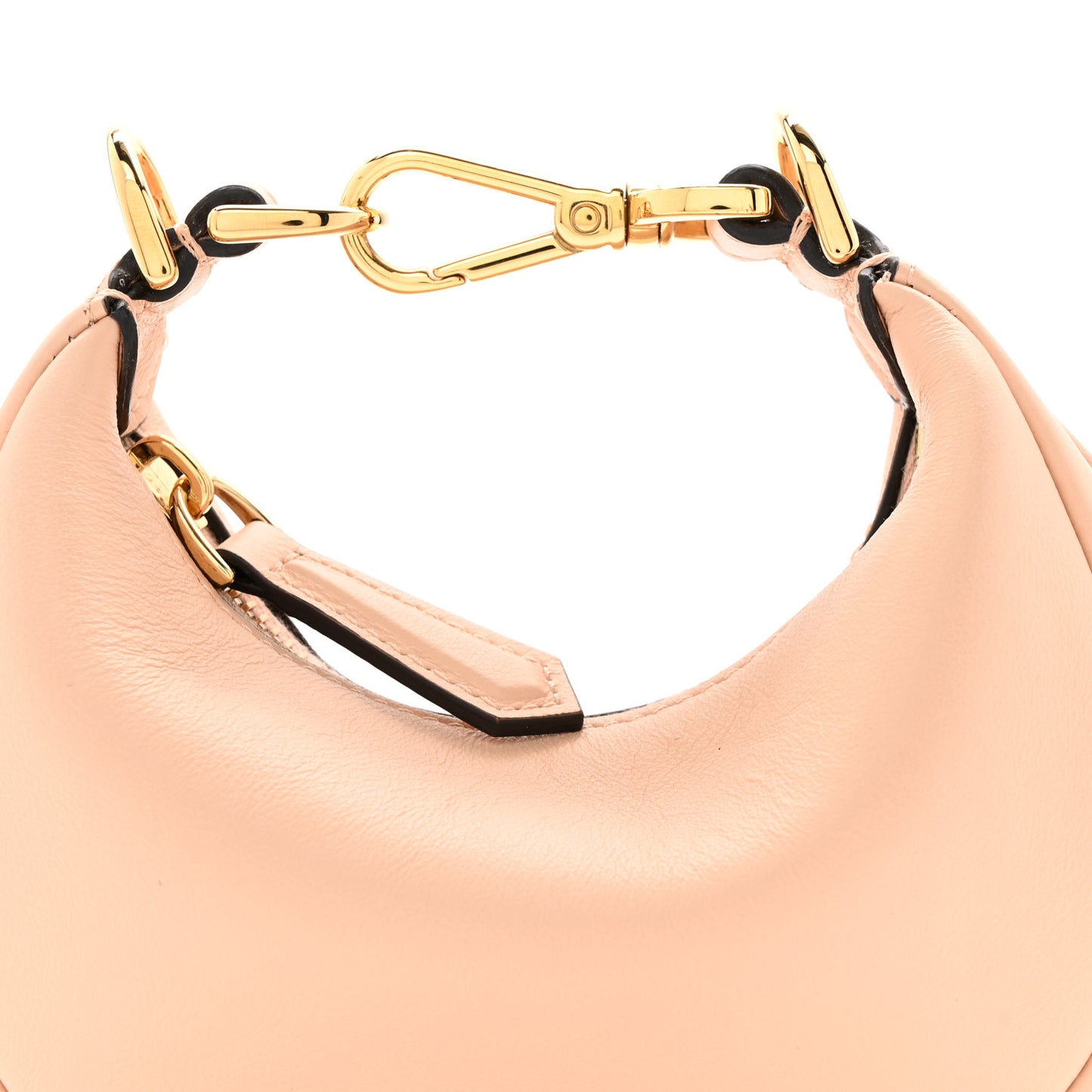Vitello Grace Matte Nano Fendigraphy Hobo Charm Light Rose
