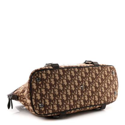 Christian Dior Monogram Traveler Satchel Brown 4 of 10