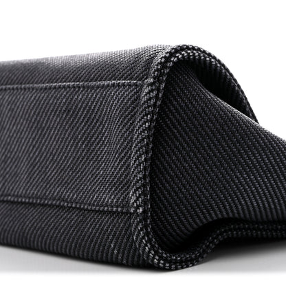 Chanel Mixed Fibers Calfskin Small Deauville Tote Black 9 of 12