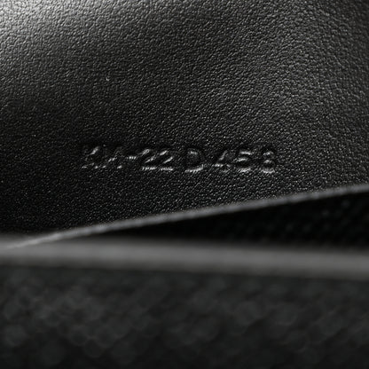 Salvatore Ferragamo Pebbled Calfskin Thalia Wallet On Chain Black 6 of 11