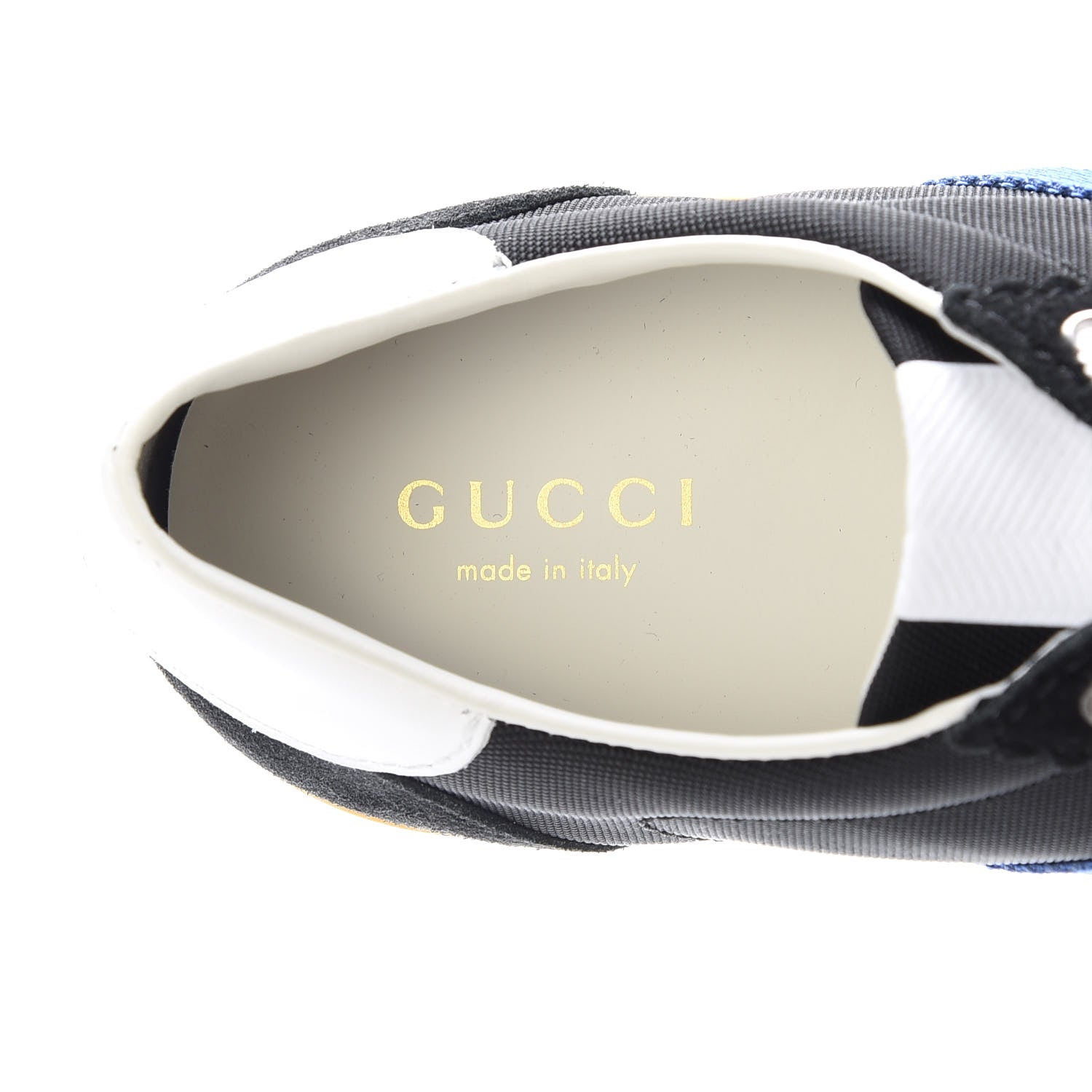 Gucci Suede Rainbow Womens G74 Sneakers 35 Black 8 of 10
