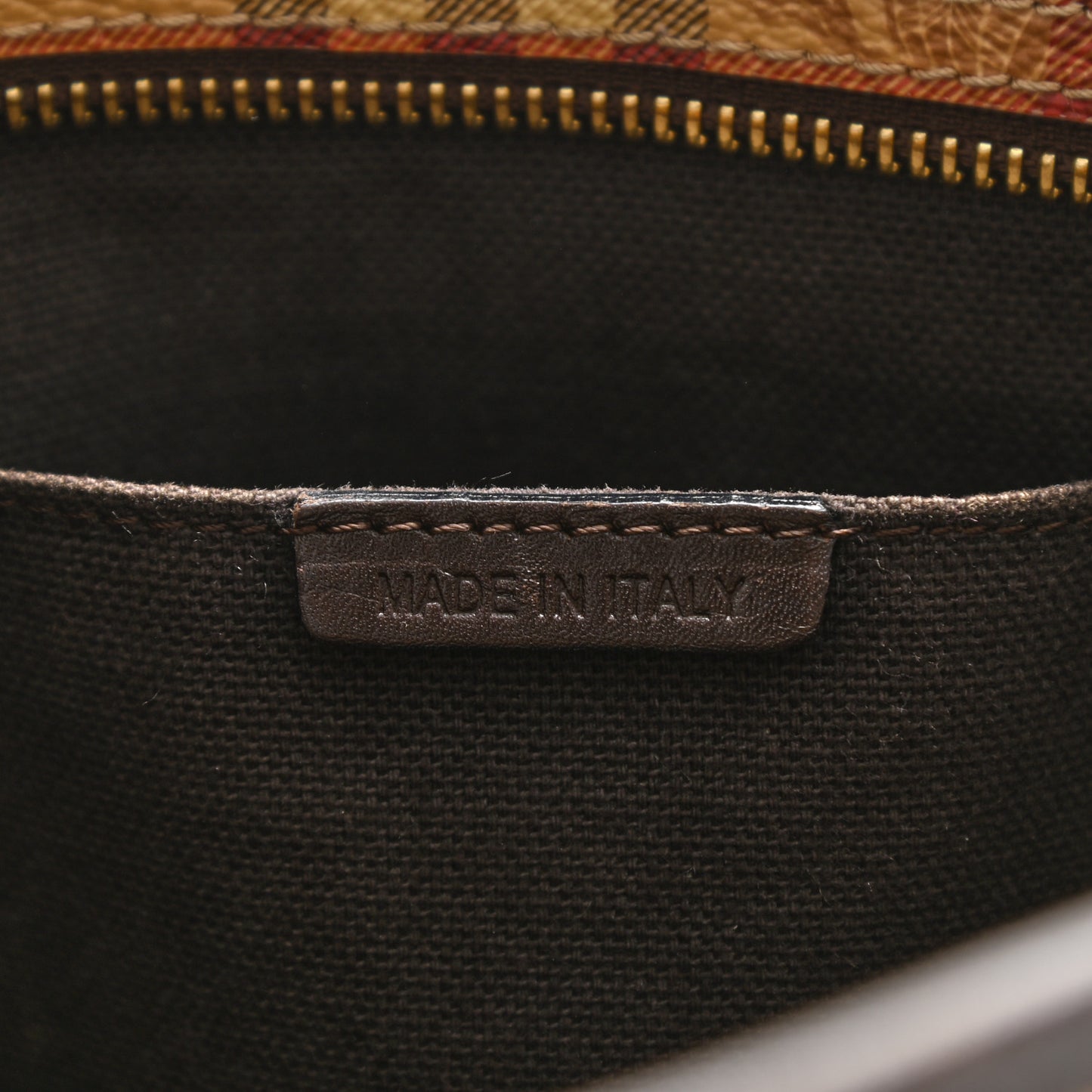 Haymarket Check Medium Tote Chocolate