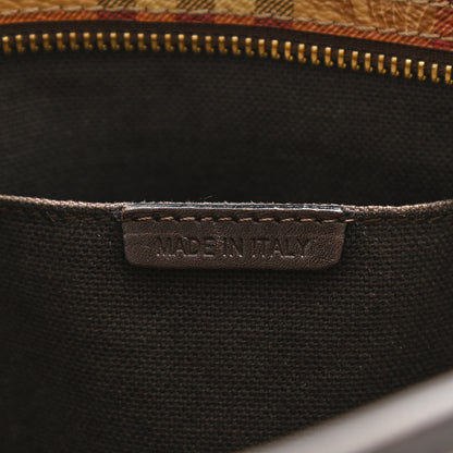 Burberry Haymarket Check Medium Tote Chocolate 6 of 13
