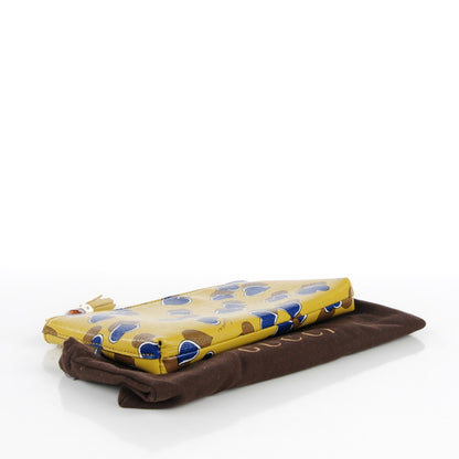 Gucci Calfskin Heartbeat Print Small Pouch Yellow 4 of 7