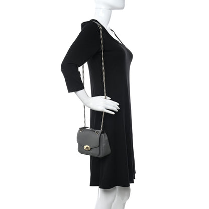Mulberry Small Classic Grain Calfskin Small Darley Shoulder Bag Mole Grey 2 of 9
