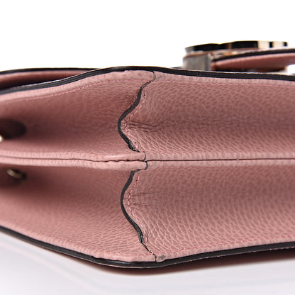 Gucci Dollar Calfskin Small Interlocking G Shoulder Bag Soft Pink 8 of 9