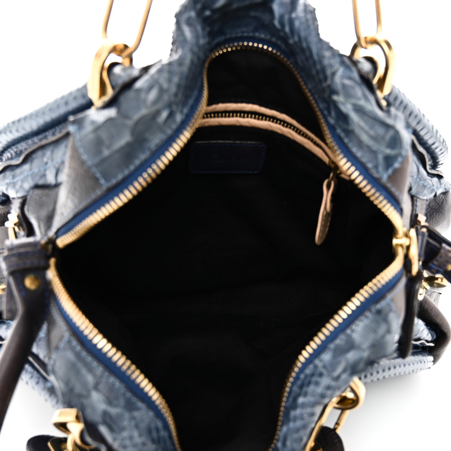 Snakeskin Medium Paraty Navy