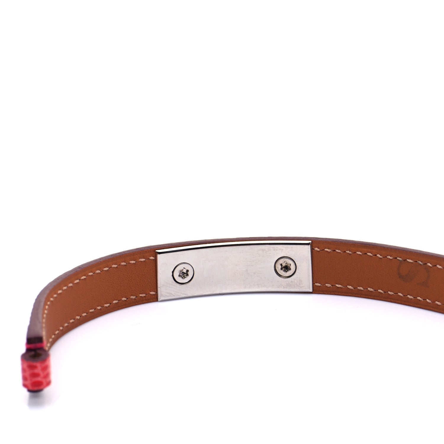 Hermes Lizard Rivale Double Tour Bracelet S Bougainvillea 3 of 7