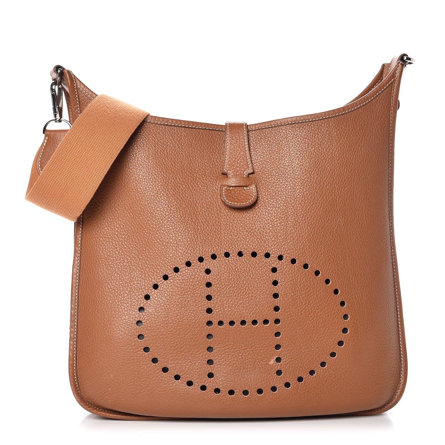 Hermes Taurillon Clemence Evelyne II GM Gold 1 of 15