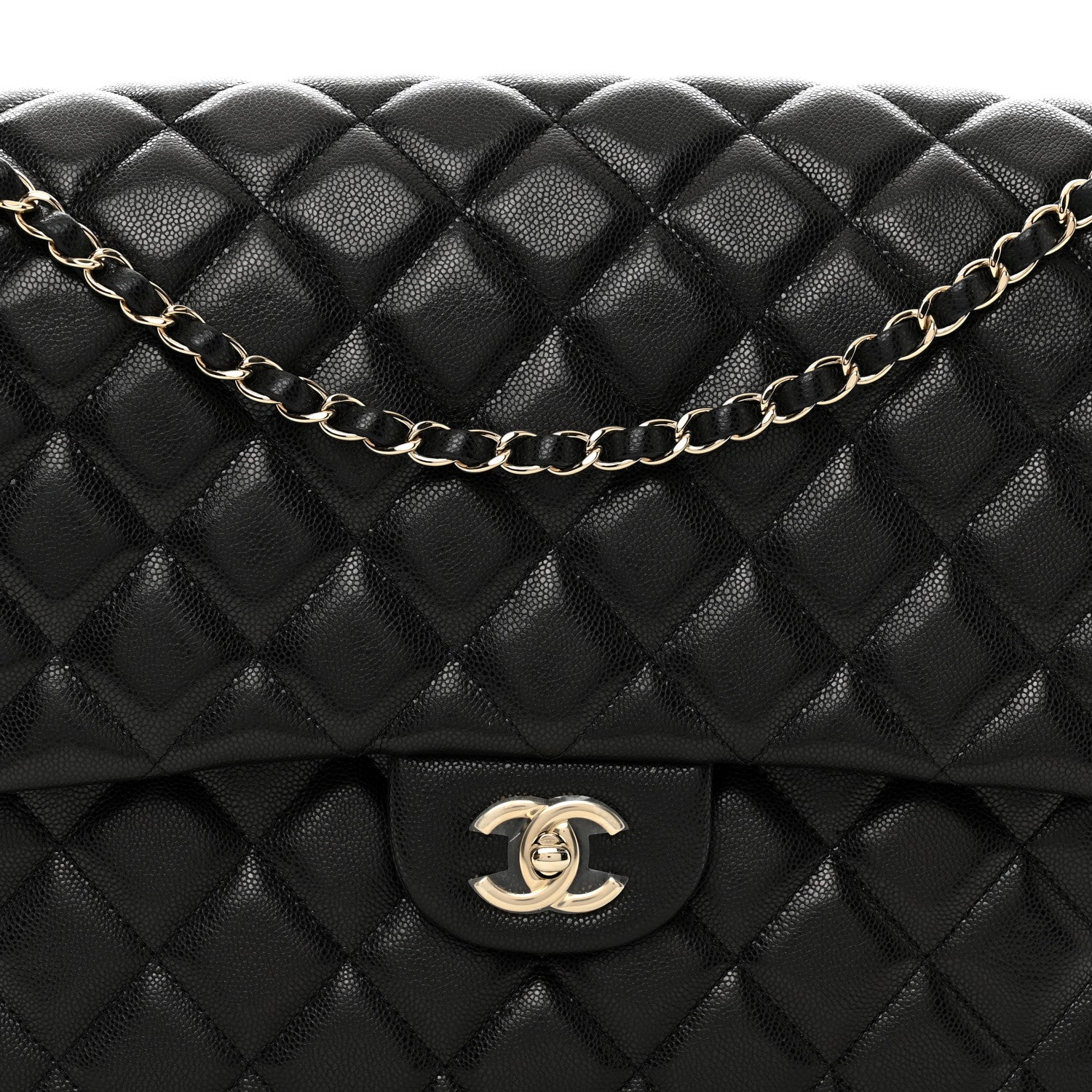 Chanel Caviar Quilted XXL Travel Flap Bag Black 5 of 10